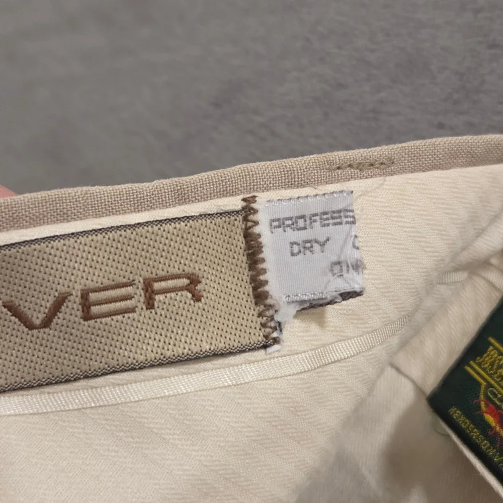 Joseph Laughter Clothier Pleated Linen Trousers Pants Men‎ Size 36x33 Old Money